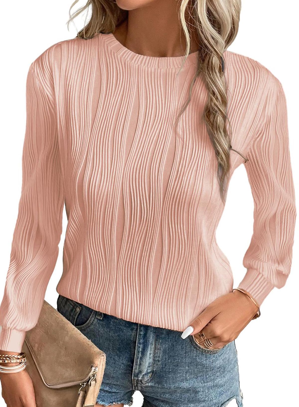 Women's Tops Trendy Casual Long Sleeves