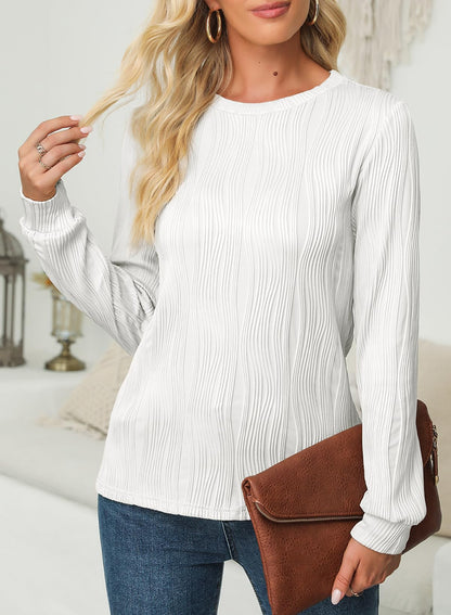 Women's Tops Trendy Casual Long Sleeves