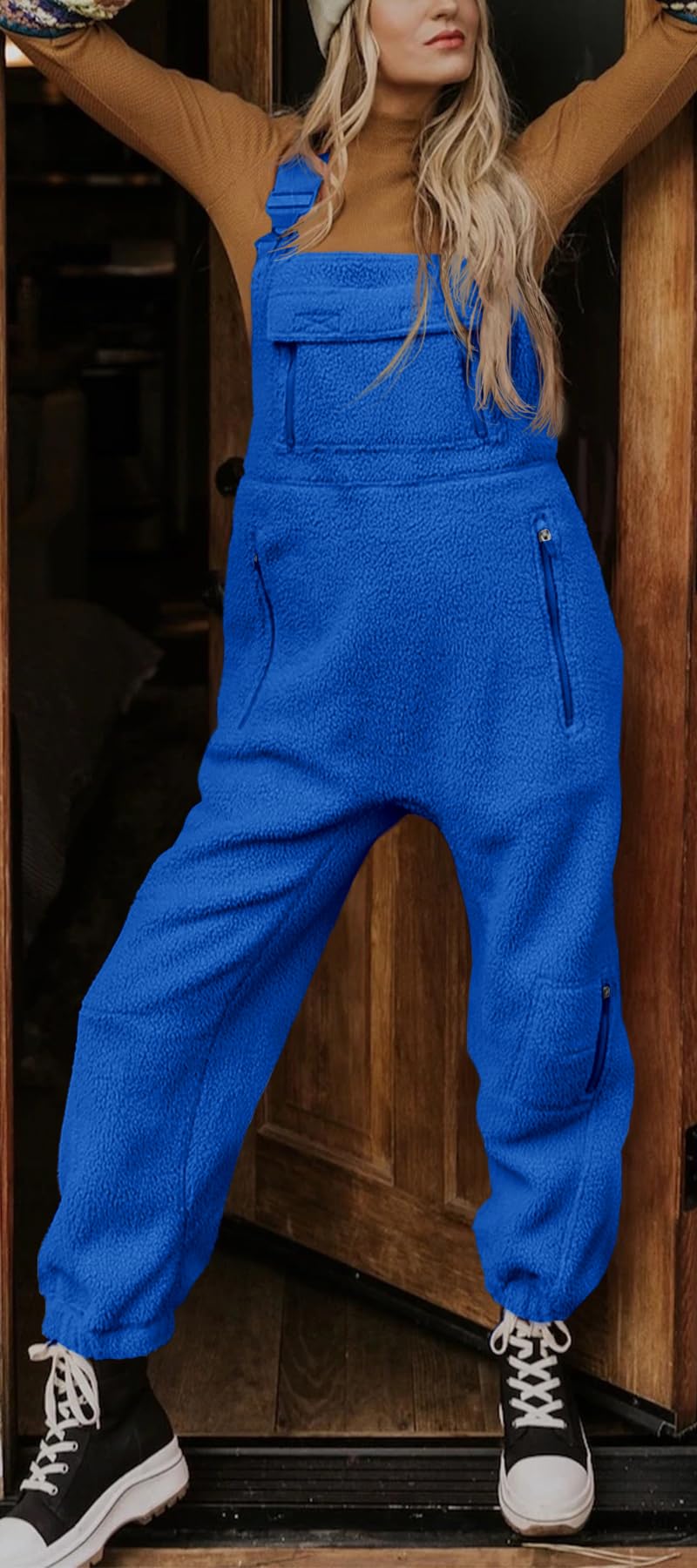 Women's Fleece Warm Overalls Winter