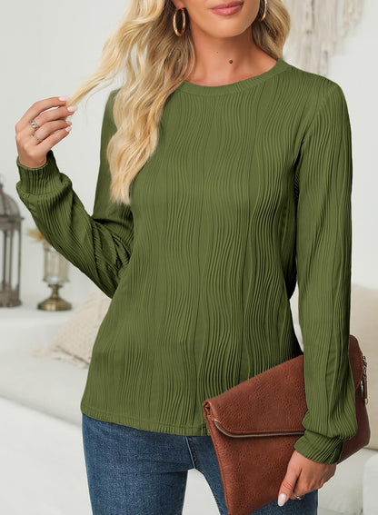 Women's Tops Trendy Casual Long Sleeves