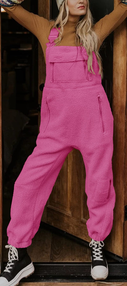 Women's Fleece Warm Overalls Winter