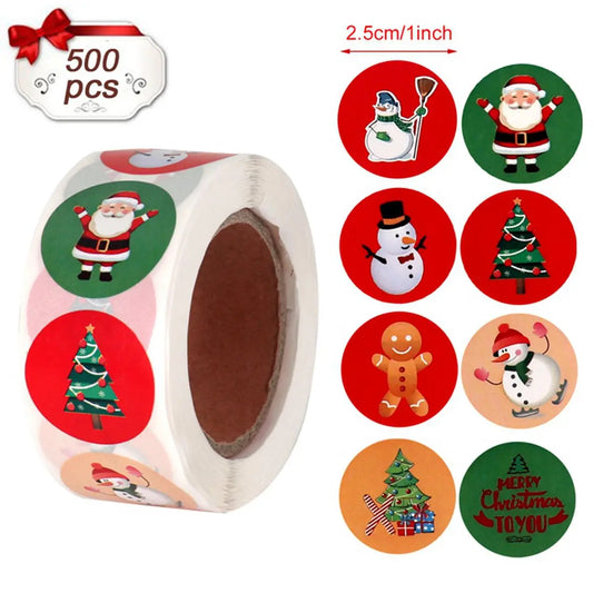 500pcs Christmas Stickers