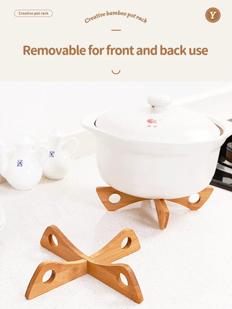 Anti-Heat Anti-Slip Wooden Pot Holder