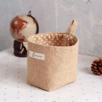 Small Hanging Wall Pocket Basket Sack