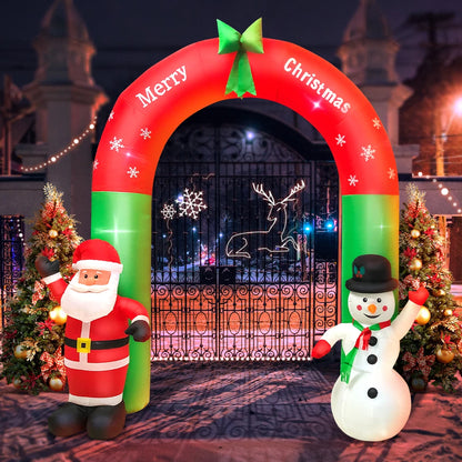 Inflatable Arched Christmas Santa Claus Decoration