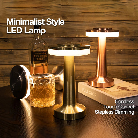 Cordless Desk Lamp- Adjustable Temperatures with touch control