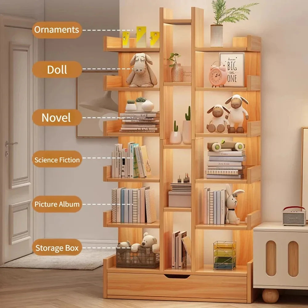 Open Shelf Bookcase Simple