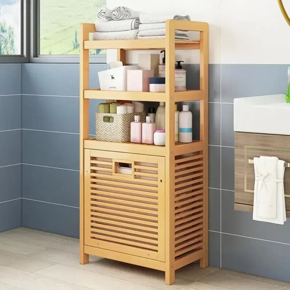 Weaving Laundry Hamper with shelves