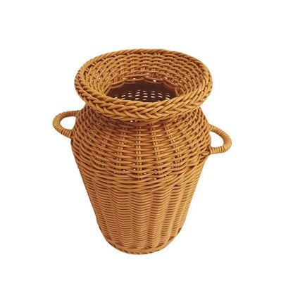 Classic Style Woven Plastic Flower Basket