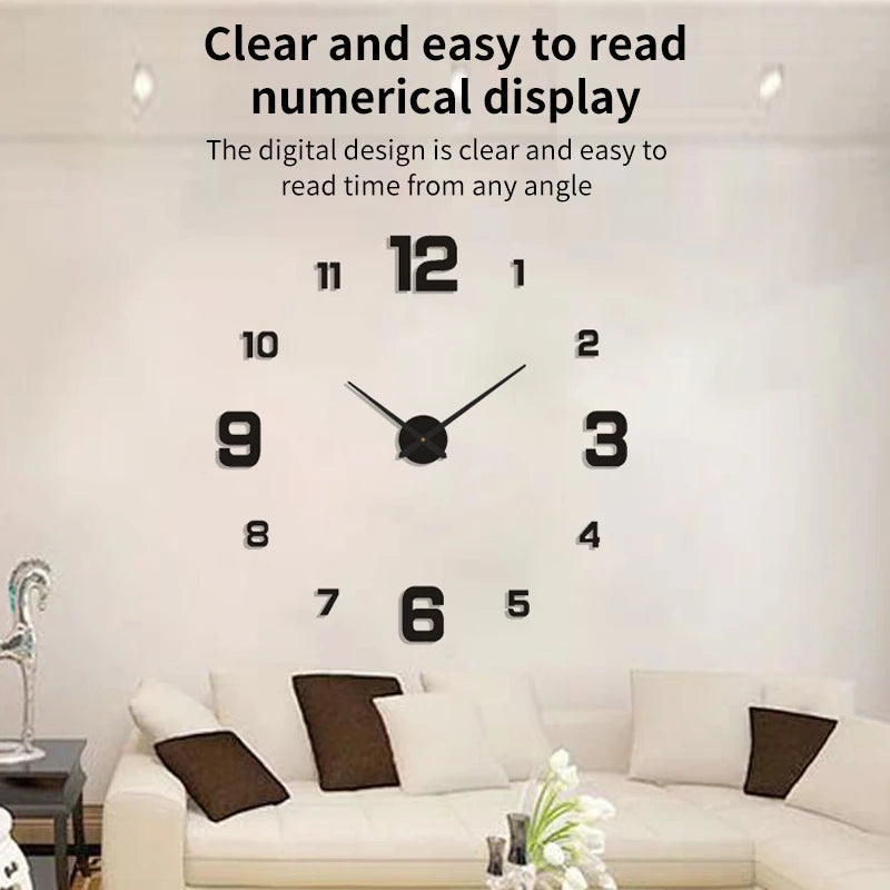 Digital Wall Clock Silent Clock DIY