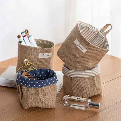 Small Hanging Wall Pocket Basket Sack