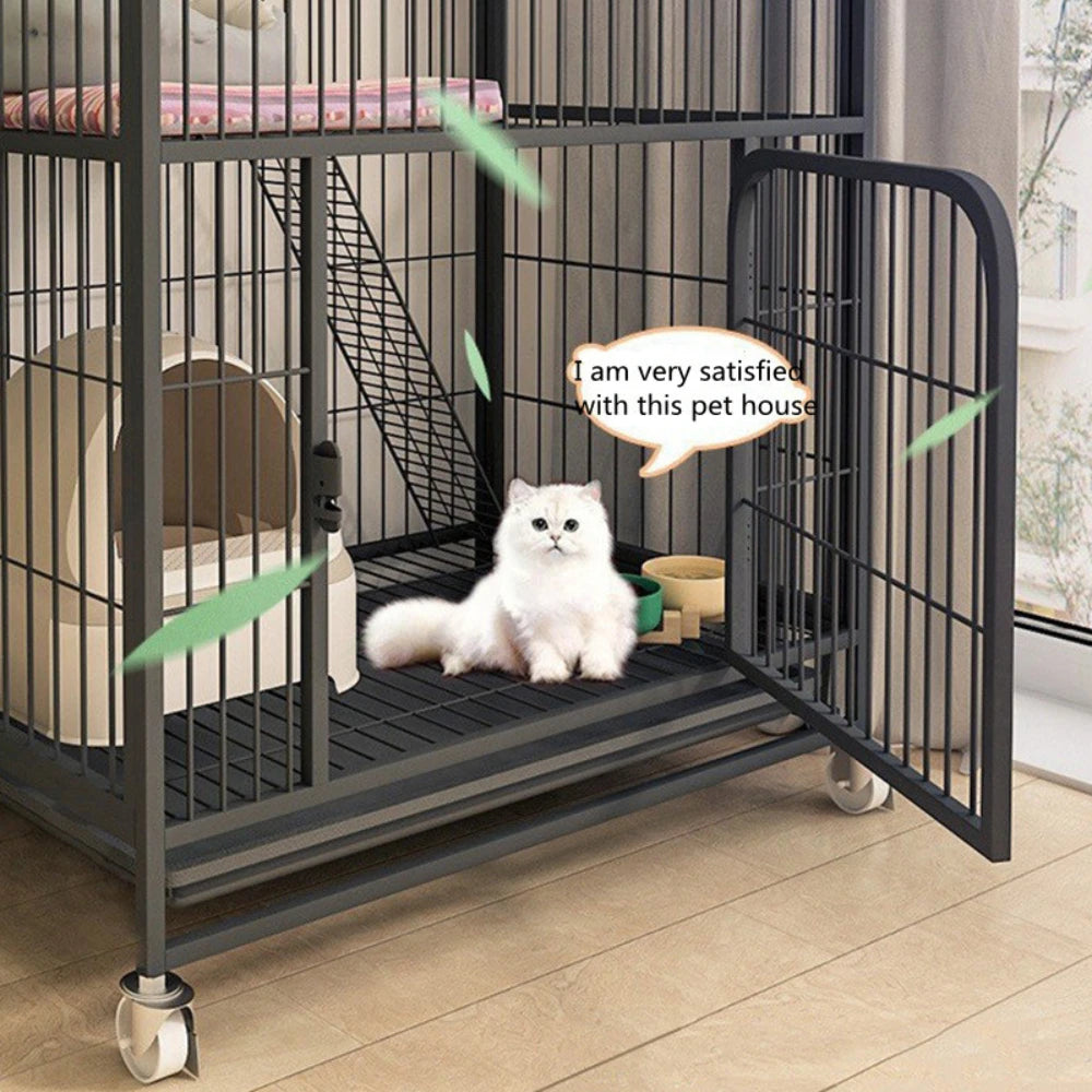 Modern Iron Mesh Cat Cage