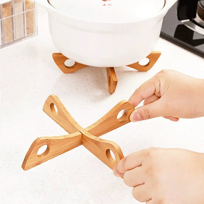 Anti-Heat Anti-Slip Wooden Pot Holder