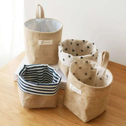 Small Hanging Wall Pocket Basket Sack