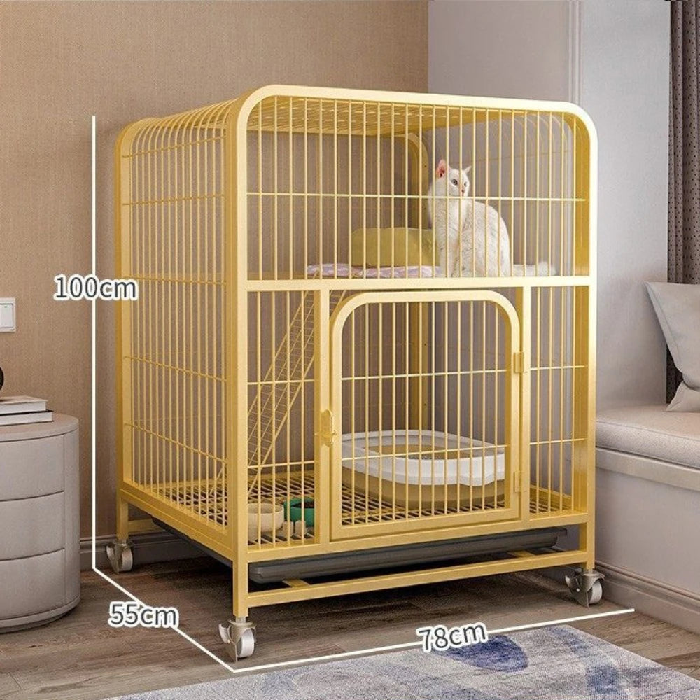 Modern Iron Mesh Cat Cage